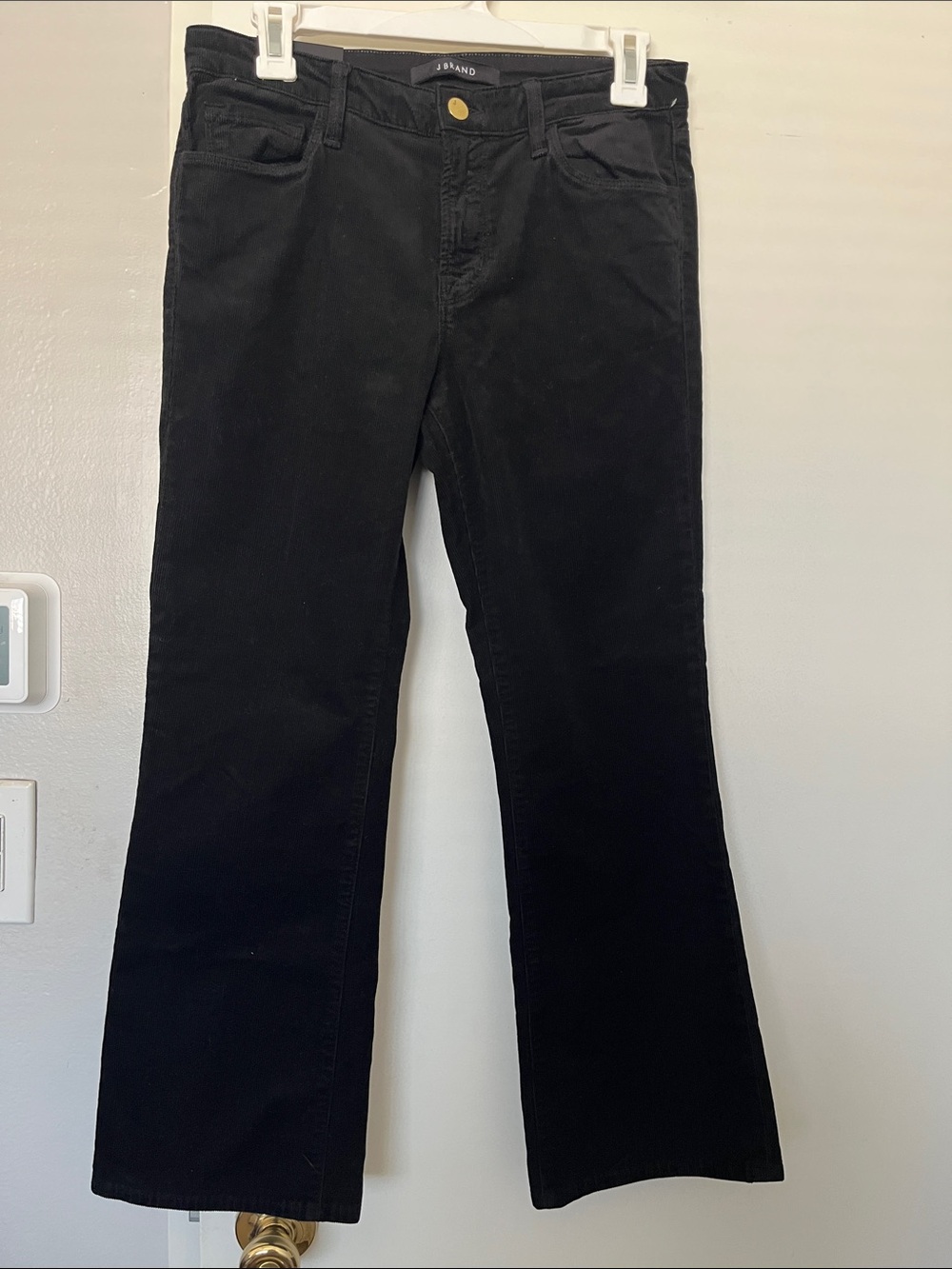 J Brand Black Selena Bootcut Corduroy Jeans size 28